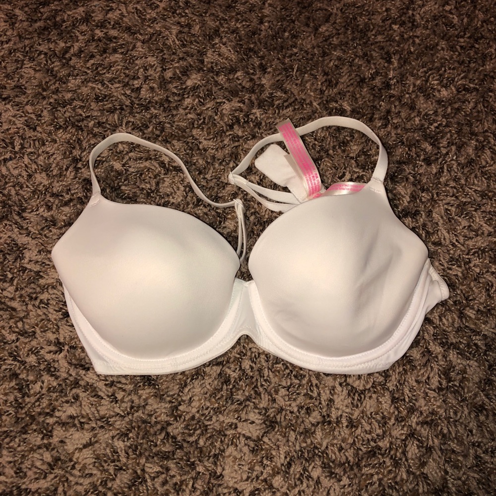 Pink lightly lined bra